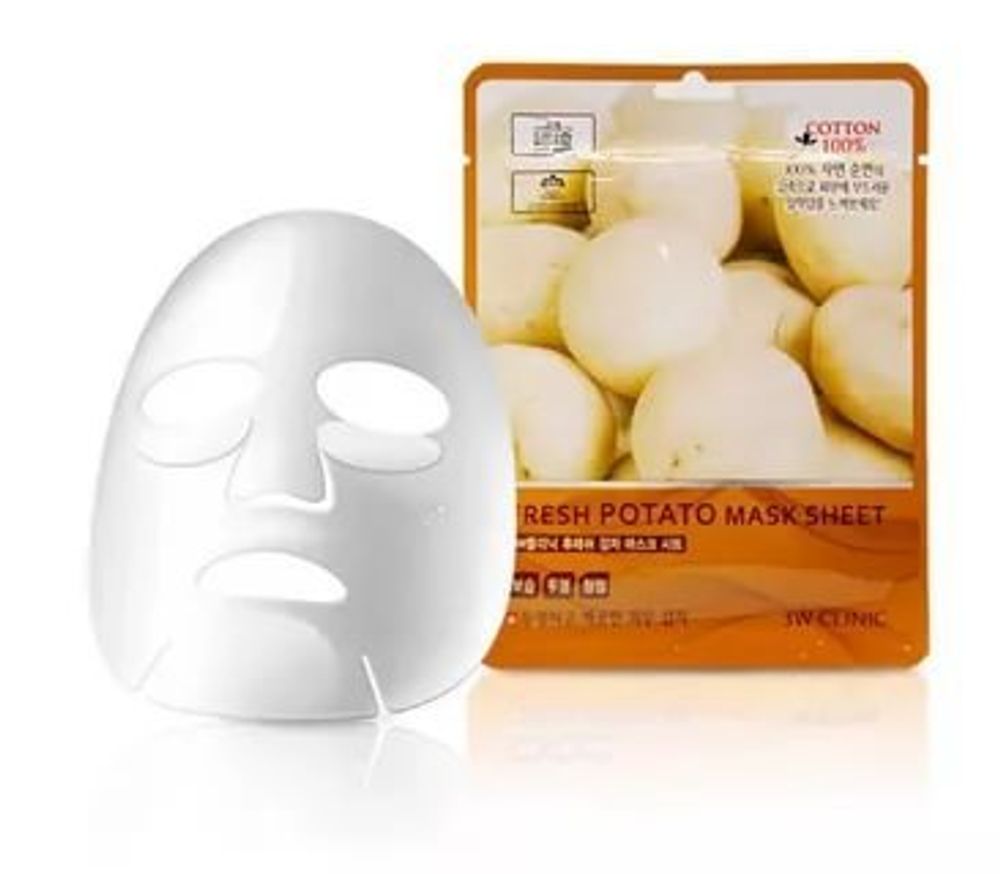 Тканевая маска с экстрактом картофеля 3W Clinic Fresh Potato Mask Sheet