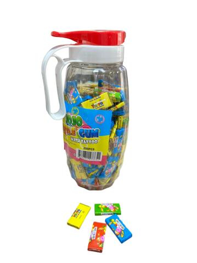 Жевательная резинка Кувшин  200шт (SQUARE BOTTELES GUM)  1*12