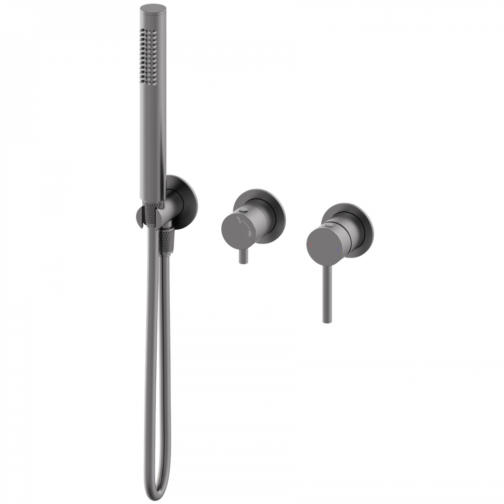 Смеситель для душевой системы встраиваемый WONZON & WOGHAND STICK, Темный графит (WW-838017-BGM)