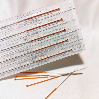 Иглы акупунктурные 0.30x50 мм (ручка из меди) (5 шт)