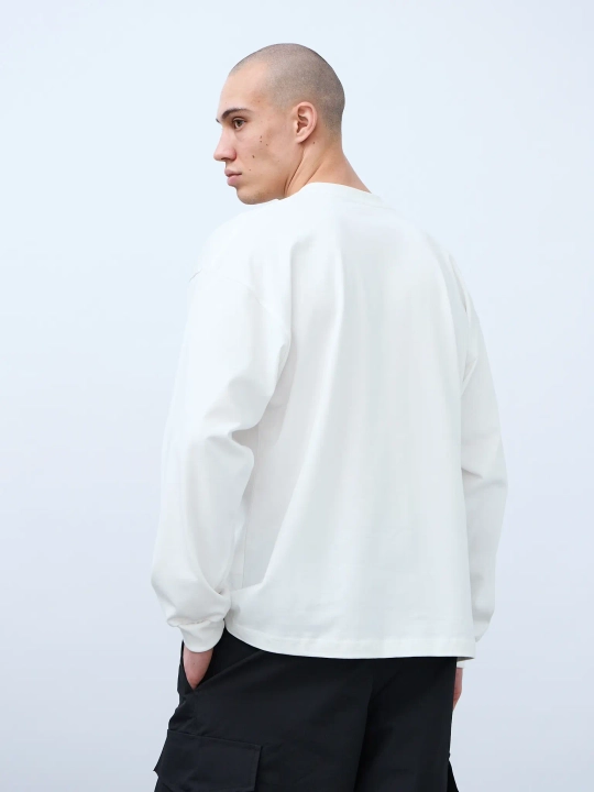 Лонгслив оверсайз (молочный) 230 г