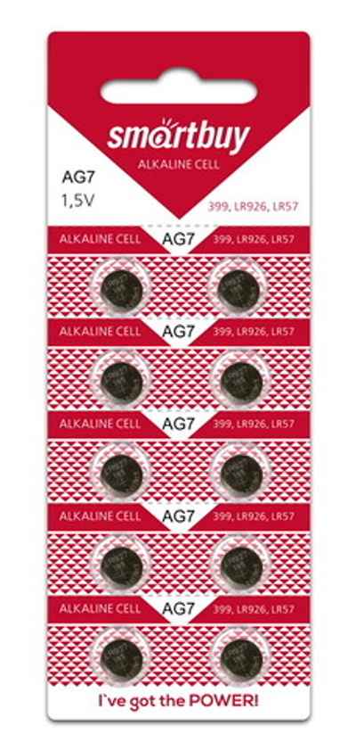 Элемент питания Smartbuy AG7 ВL/10 (комплект 10 шт)
