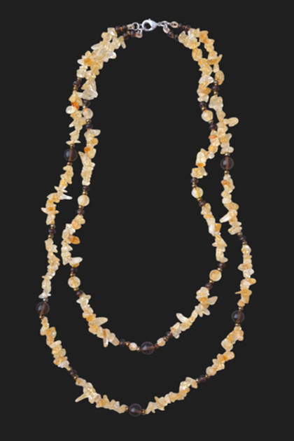 бусы из цитрина Альбина