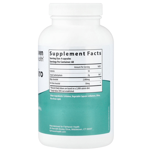 Fairhaven Health, мио- и D-хироинозитол, 240 капсул