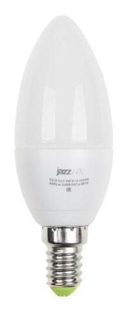 Лампа светодиодная PLED-ECO 5Вт C37 свеча матовая 4000К нейтр. бел. E14 400лм 230В 50Гц JazzWay 1036865A