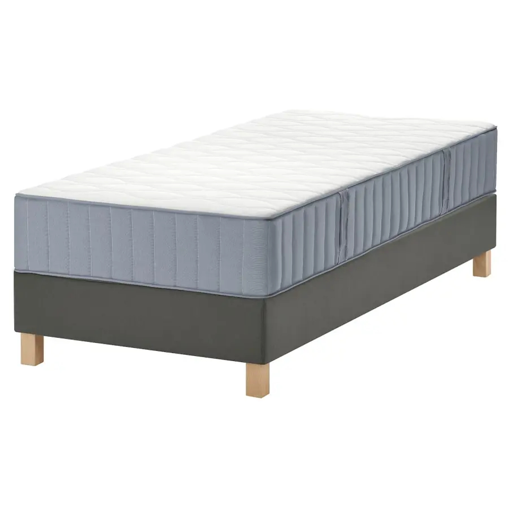 Кровать - LYNGÖR / LYNGОR IKEA/ ЛЮНГЕРЬ ИКЕА,  90х200 см,  серый