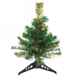 Ёлка «Золотая дымка» 40 см, ПВХ зеленый с золотом (40 веток)