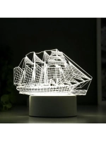 Светильник «Фрегат» LED белый от сети 9.5×15×16 см RISALUX