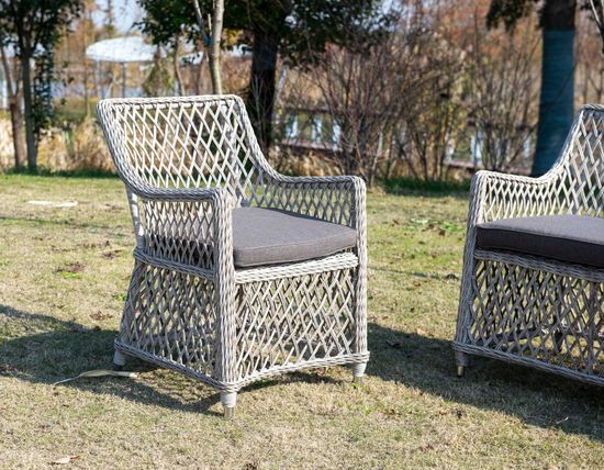 "Латте" плетеное кресло из искусственного ротанга, цвет бежевый