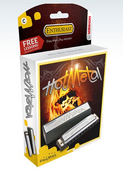 Губная гармоника диатоническая HOHNER Hot Metal D