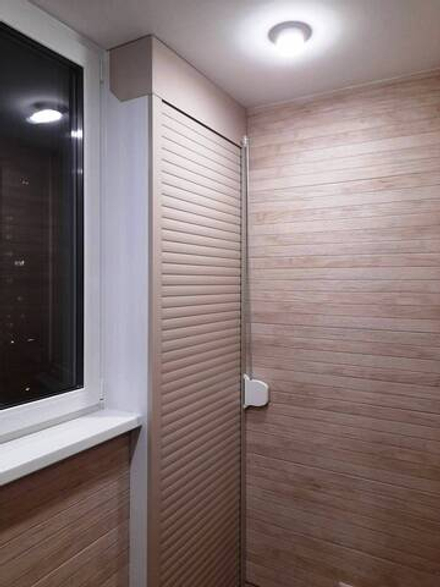 Шкаф на лоджию дома серии П44, П44Т "каблук", "сапожок"