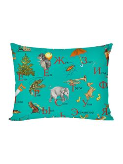 Постельное белье перкаль Сказка "Веселая азбука" 1,5-сп Наволочка 50х70 см 1 шт Простынь 150x215 см Пододеяльник 145x205 см