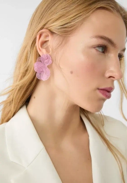 STRADIVARIUS Серьги-веера в виде цветов, розовый