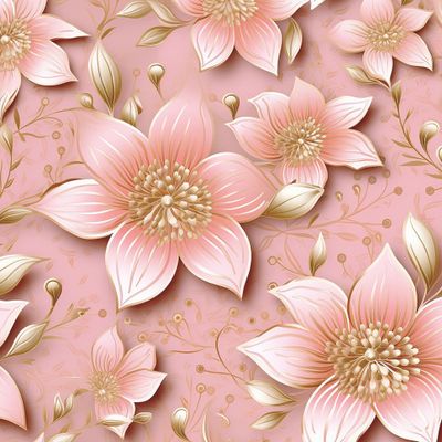 Объемные нежные цветы