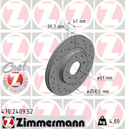 ZIMMERMANN - 470240952-ZIM - Brake Disc