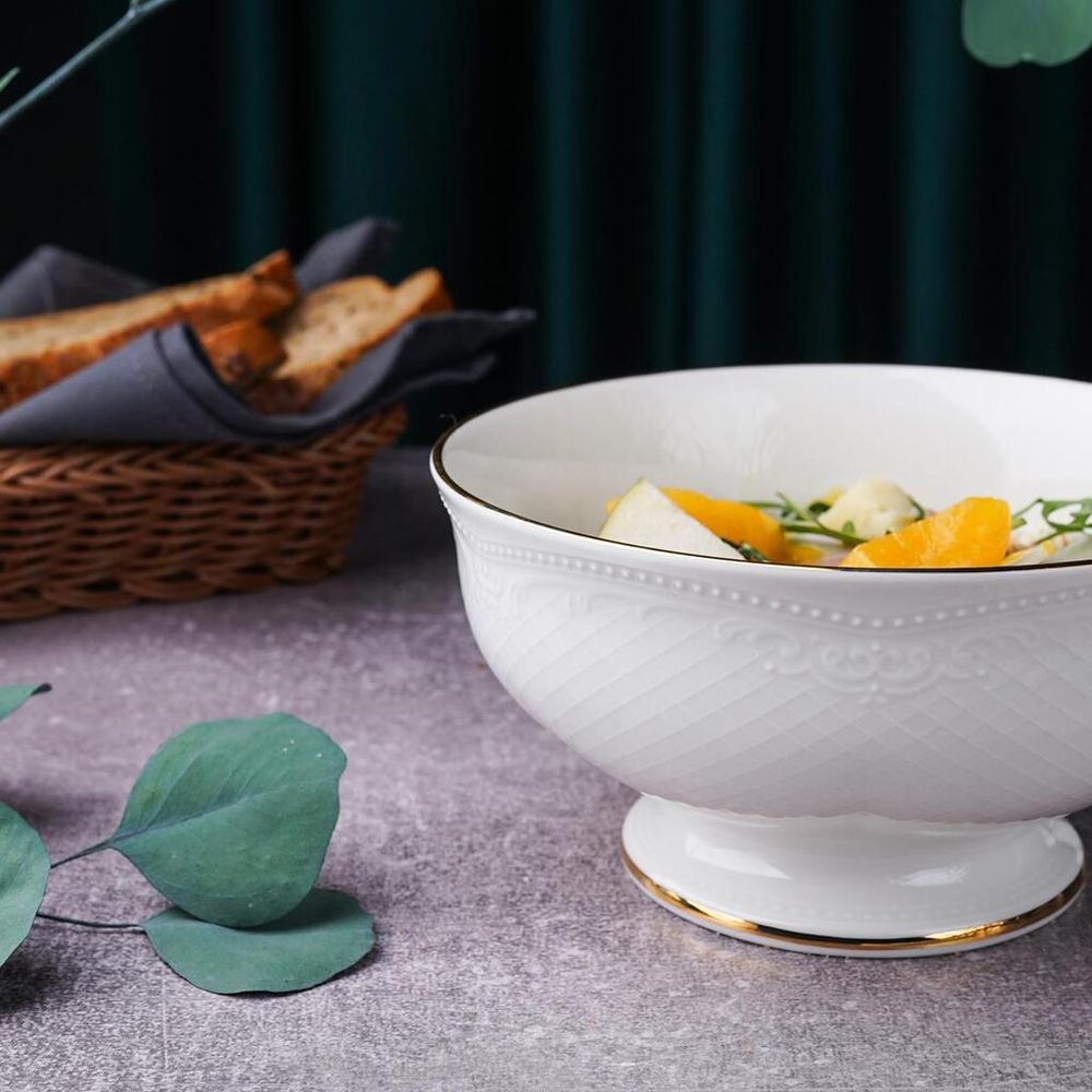 Салатник 600 мл d 15 см h7,1 см Gold Aristocrat Noble [6]