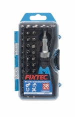 Отвертка Fixtec FHSDK3801, с набором бит, 38 шт, сталь CR-V