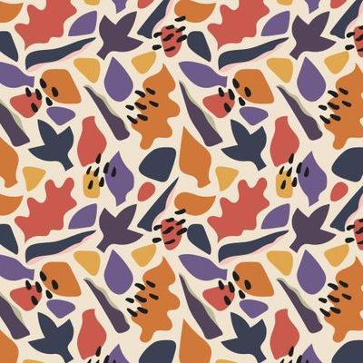 осенний абстрактный паттерн с листьями