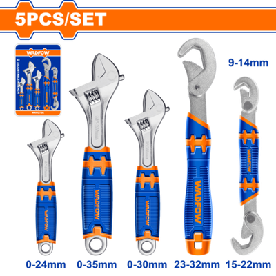 Набор разводных ключей из 5 шт.