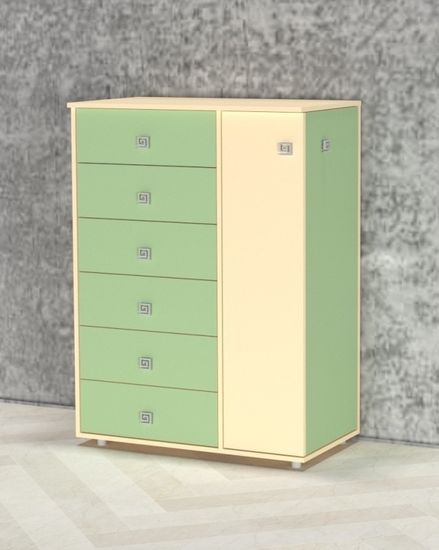 крем / салатовый