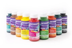 Колер для краски №62 ЗЕЛЕНОЕ ЯБЛОКО (0,1 л) СВЕТОФОР, колеровочная паста универсальная