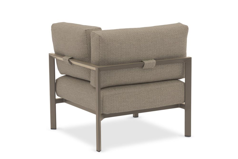 Stockholm, диван бежевый/коричневый, алюминий