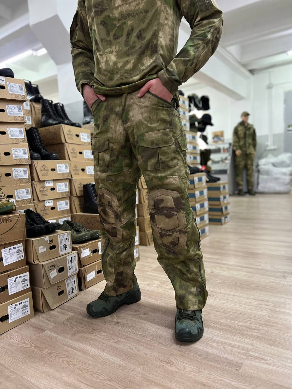 Тактический костюм G3 с защитой локтей и коленей / мох