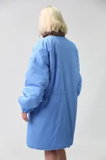 Парка Choompu оверсайз голубая