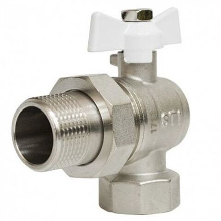 Кран шаровой (американка) 3/4" ВН угловой STI