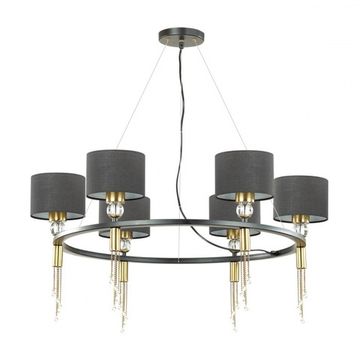 Люстра потолочная 4516/6 античная латунь Santiago Lumion