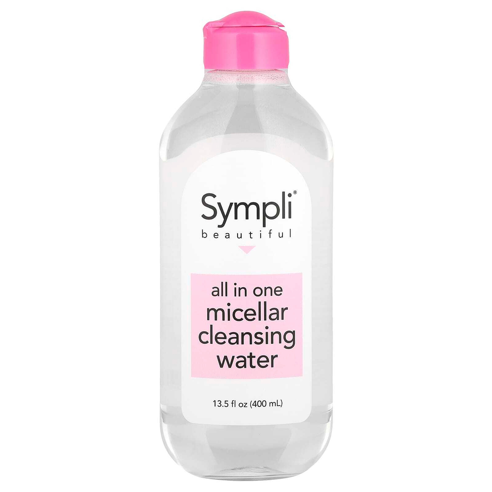 Sympli Beautiful, универсальная мицеллярная очищающая вода, 400 мл (13,5 жидк. унции)