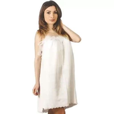 Пеньюар Кружевница косметологический спанлейс плотность 40 белый