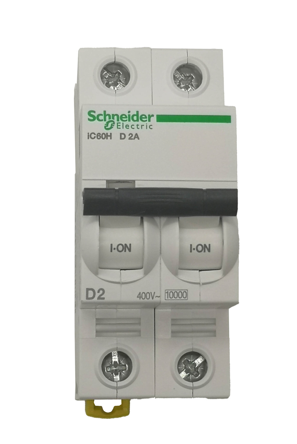 Автоматический выключатель Schneider Electric iC60H D 2P 2A 10кА  A9F85202 Серия Acti 9 два полюса 2 ампера ток расцепления D 10 килоампер