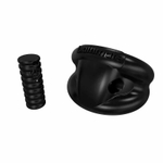 Чёрное эрекционное виброкольцо Strength