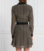 Шелковое платье с ремешком Liu Jo - черный(CF3299 T3598)