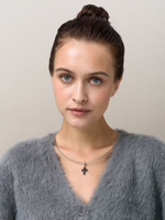 Чокер "Black Cross" Silver