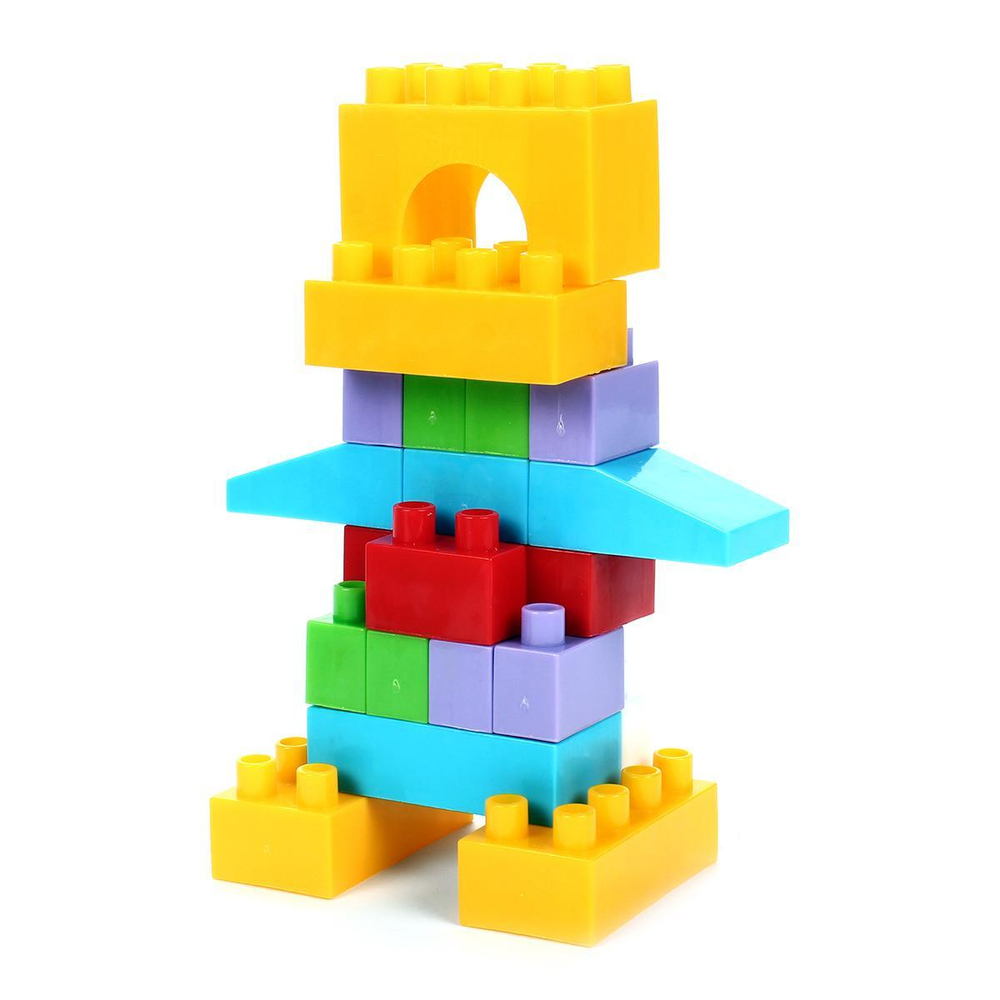 Конструктор в ведре BLOCKS №55. Артикул Арт.№045 (в наборе детали конструктора, ведро, крышка от вед