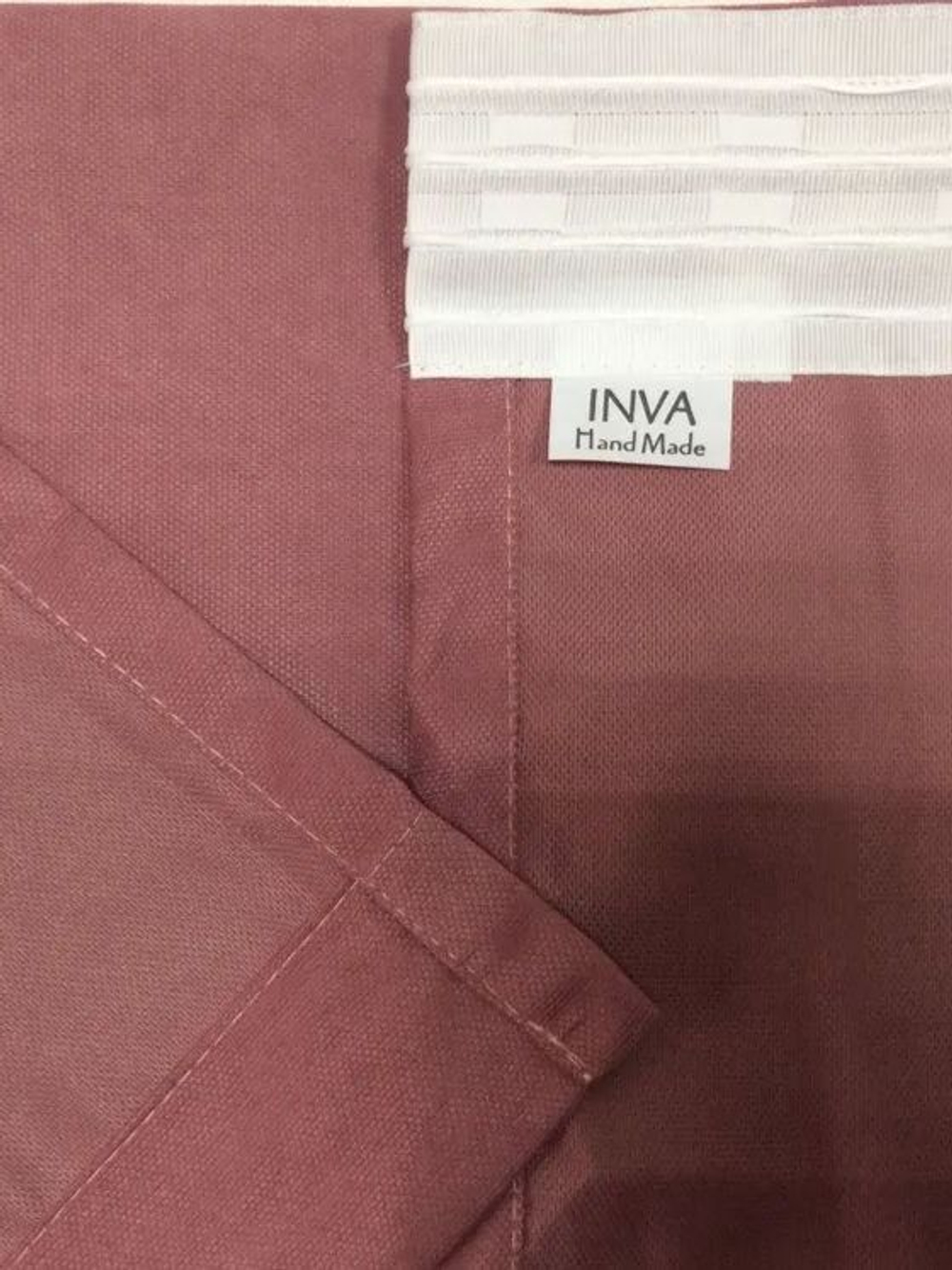 Комплект штор BlessLight Портьеры Канвас 280х100 1 шт. Брусничный