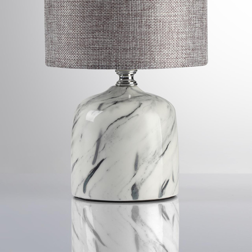 8148/1T MODERNI LN25 000 серый, керамика/текстиль Настольная лампа Е27 1*60W 220V MRAMAO