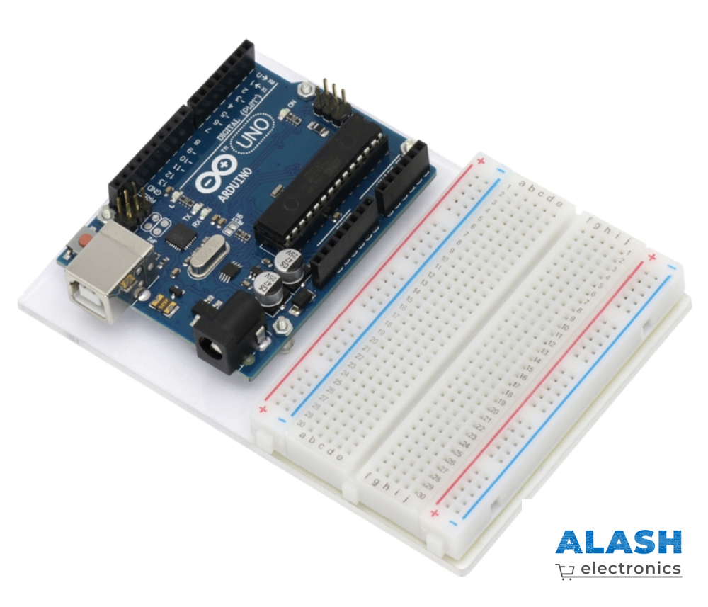 Акриловая платформа для Arduino Uno и макетной платы