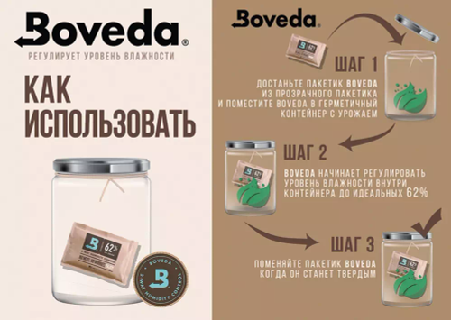 Boveda регулятор влажности 58% 8 г.