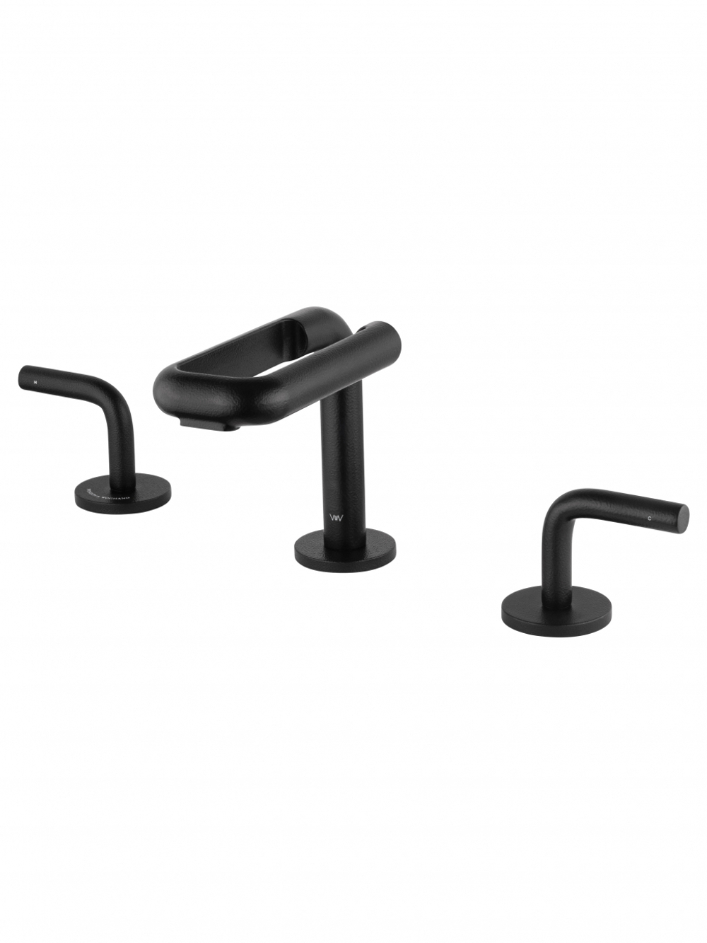 Смеситель для раковины высокий WONZON & WOGHAND LOOP, Черный матовый (WW-131-00-508)