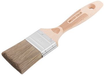Кисть флейцевая, толщ. 16 мм, 70% ПЭT/30% нат.щетина, нерж. обжим., буковая ручка, ширина 50 мм