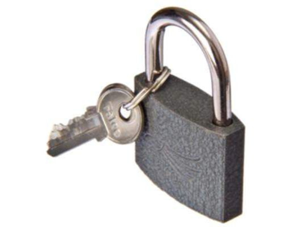 Замок навесной 38мм FALCO серый металл