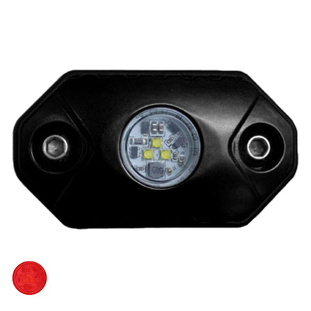 Фара Aurora рабочего красного света врезная ALO-Y-2-R черная