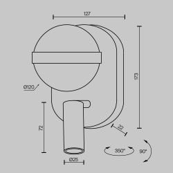 Светильник настенный светодиодный Maytoni   MOD441WL-L8B3K