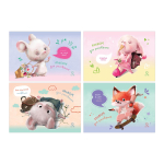 Альбом для рисования 12л., А4, на скрепке "Зверомотиватор" (BG)