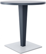 Стол пластиковый плетеный Siesta Contract Riva, антрацит