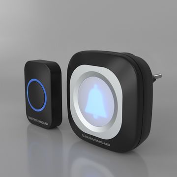 Звонок беспроводной WL 36M IP44 DBQ25M чёрный Elektrostandard