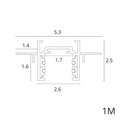 Магнитный шинопровод встраиваемый в гипсокартон Arte Lamp